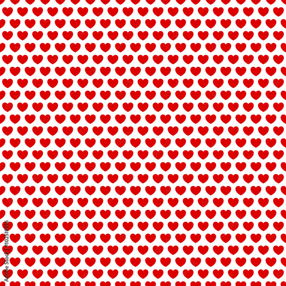 Aufkleber seamlessly repeatable pattern, background with heart shapes