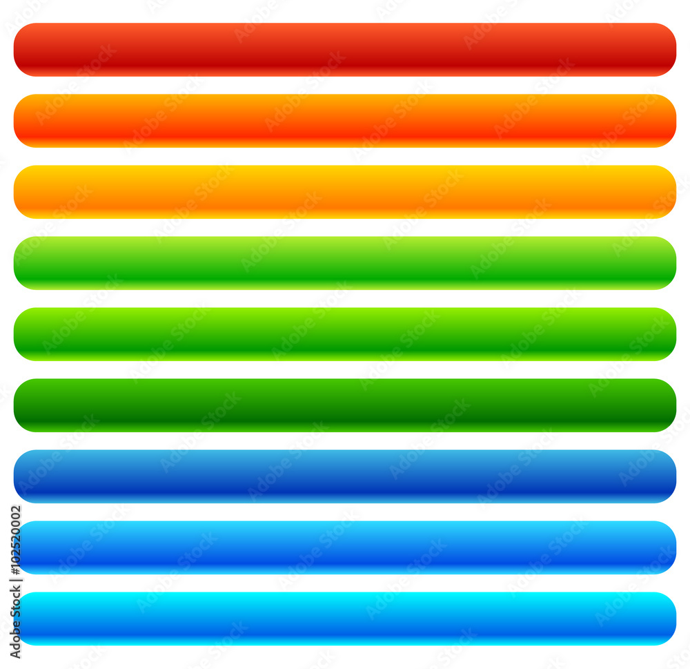 Aufkleber Set of colorful button / banner backgrounds with empty space