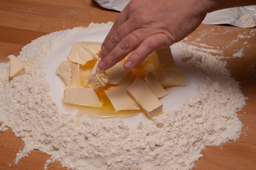 Margarine Zucker Mehl