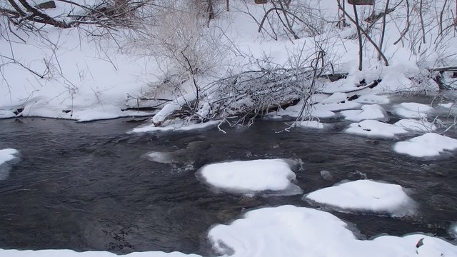 rivi&egrave;re en hiver