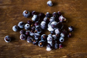 Black currant with ice