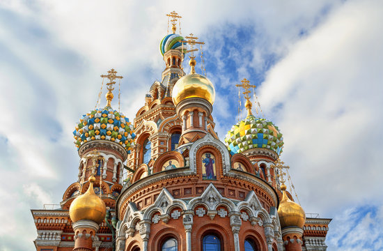 The Church of the Savior on Spilled Blood  is one of the main sights of St. Petersburg, Russia.