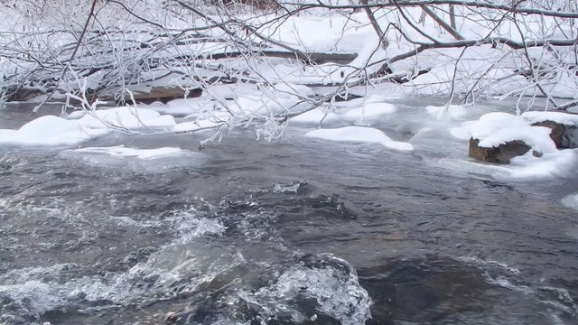 rivi&egrave;re en hiver