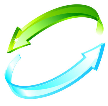 Frecce curve 3D