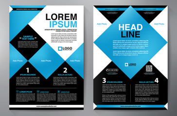 Brochure design two pages a4 template.