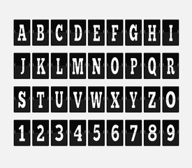 Scoreboard Alphabet and Set of Figures