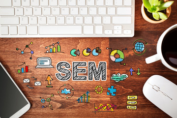 SEM concept with workstation
