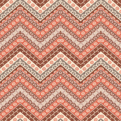 Ethnic zigzag fabric textured pattern