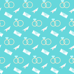 Wedding seamless pattern vintage background