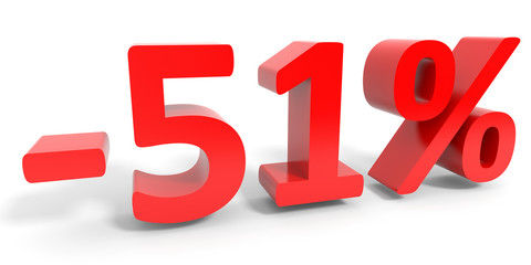 Discount 51 percent off sale.