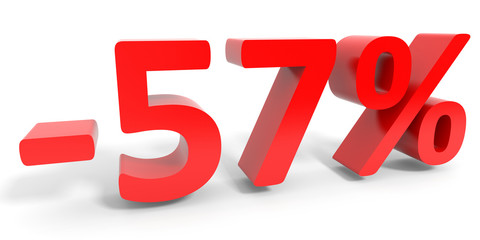 Discount 57 percent off sale.