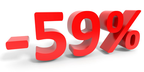 Discount 59 percent off sale.