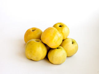 Yellow autumn apples