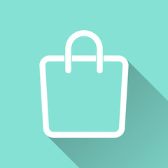 Shopping bag - vector icon.