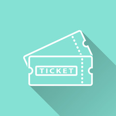 Ticket - vector icon.
