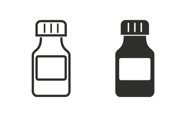 Medicine bottle - vector icon.