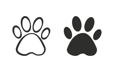 Paw - vector icon.