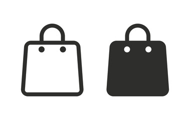 Shopping bag - vector icon.