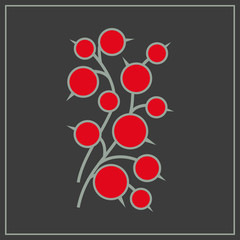 Vector illustration of berries.