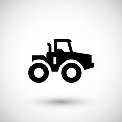 Agricultural tractor icon