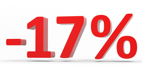 Discount 17 percent off sale.