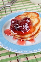 Fresh appetizing pancakes