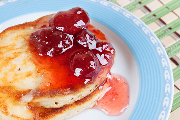 Fresh appetizing pancakes