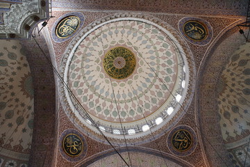 Fototapeta na wymiar Cupola of mosque in Istanbul, Turkey
