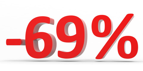 Discount 69 percent off sale.