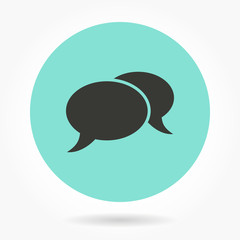 Chatting - vector icon.