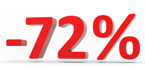 Discount 72 percent off sale.