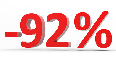 Discount 92 percent off sale.