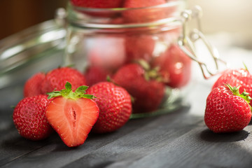 Fresh ripe strawberry