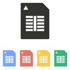 Memory card- vector icon.