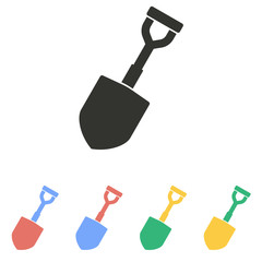 Shovel - vector icon.