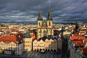 Naklejka na ściany i meble Prague Tyn Cathedral