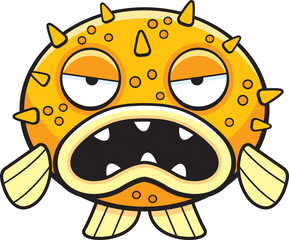 Cartoon Blowfish
