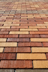 モザイク模様のレンガ