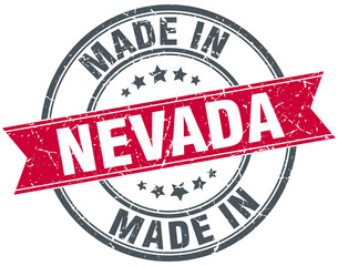 made in Nevada red round vintage stamp