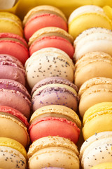 French delicious dessert macaroons