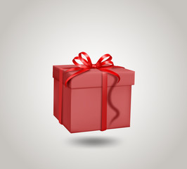 Gift box with ribbon bow