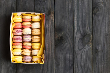 French delicious dessert macaroons