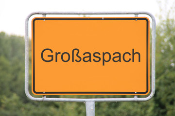 Ein Schild Großaspach