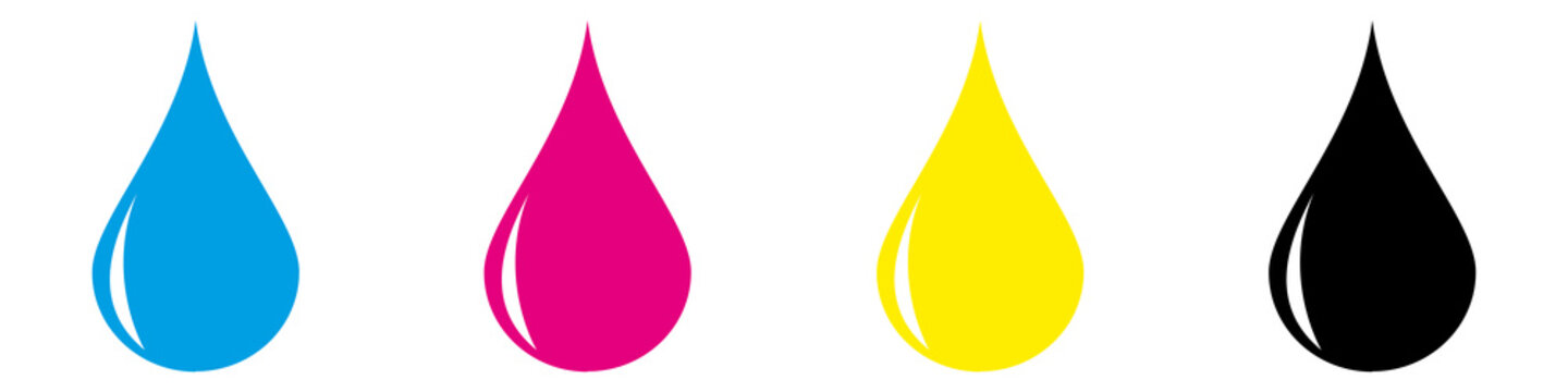 cmyk28 CyanMagentaYellowKey - c m y k - drops - 4to1 g4250
