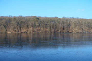 Frozen Winter Lake