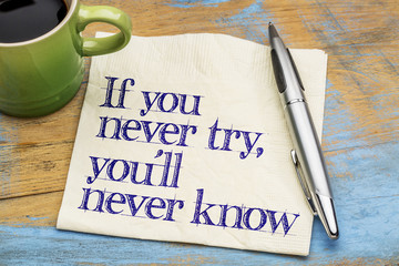 If you never try phrase on napkin