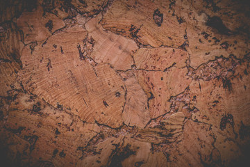 Brown vintage cork board texture background. Empty bulletin Board.