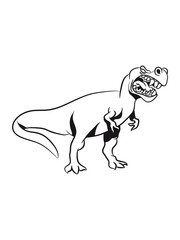 Obraz na płótnie Canvas Dinosaur T-Rex Tyrannosaurus Rex aggressive