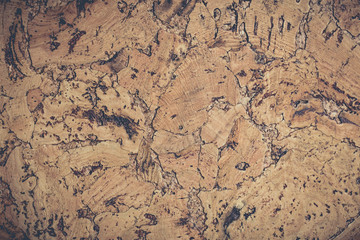Brown vintage cork board texture background. Empty bulletin Board.
