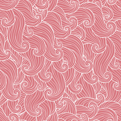 Abstract hand-drawn pattern, waves background.
